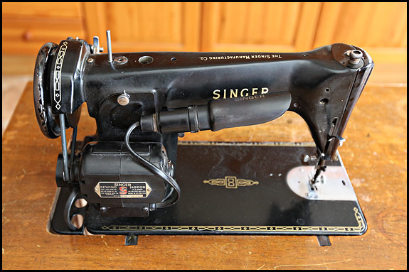 Back view of Singer 201K MkII