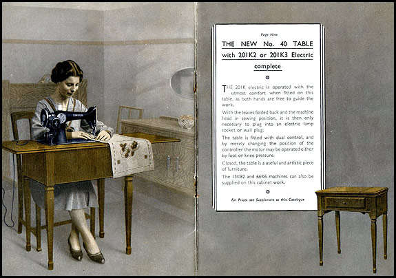 Singer No 40 table